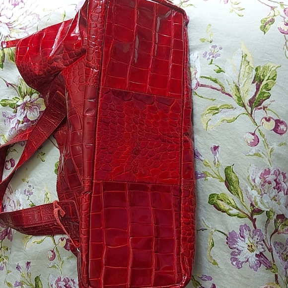 Francesco Biasia large patent red leather tote - Picture 11 of 15